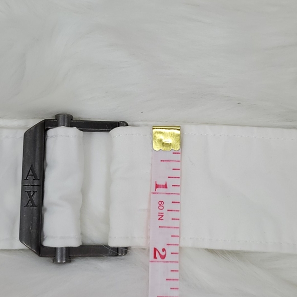 Armani Exchange white belt metal buckle - Picture 5 of 6